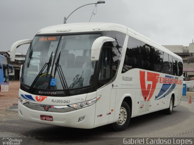 Viação Teresópolis RJ 203.047 na cidade de Rio de Janeiro, Rio de Janeiro, Brasil, por Gabriel Cardoso Lopes. Número da foto: #1752758.
