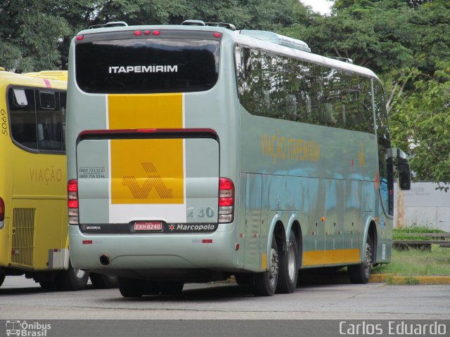 Viação Itapemirim 230 na cidade de São Paulo, São Paulo, Brasil, por Carlos Eduardo. Número da foto: #1755493.