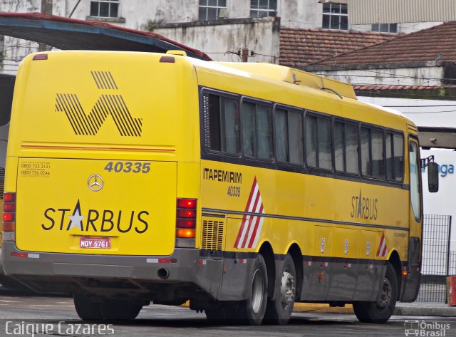 Viação Itapemirim 40335 na cidade de Santos, São Paulo, Brasil, por Caique Cazares. ID da foto: 1754529.