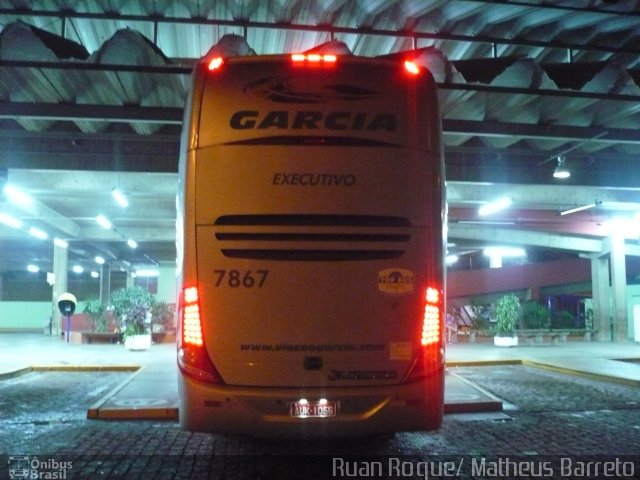 Viação Garcia 7867 na cidade de Americana, São Paulo, Brasil, por Ruan Roque. Número da foto: #1753922.