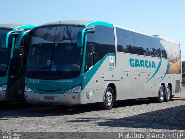 Viação Garcia 7034 na cidade de Londrina, Paraná, Brasil, por Cristiano Soares da Silva. Número da foto: #1757290.