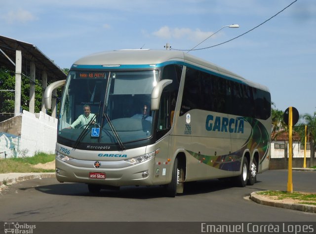 Viação Garcia 7906 na cidade de Bauru, São Paulo, Brasil, por Emanuel Corrêa Lopes. ID da foto: 1757013.