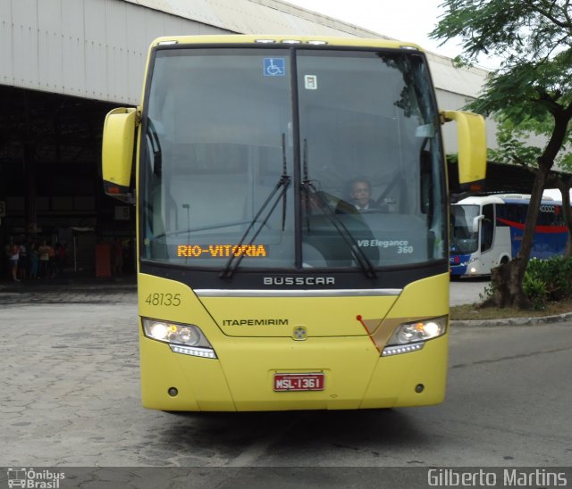Viação Itapemirim 48135 na cidade de Vitória, Espírito Santo, Brasil, por Gilberto Martins. Número da foto: #1758856.