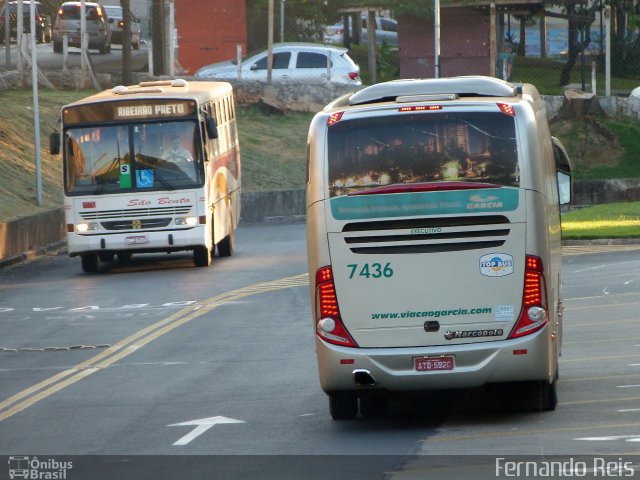 Viação Garcia 7436 na cidade de Ribeirão Preto, São Paulo, Brasil, por Fernando Reis. ID da foto: 1759059.