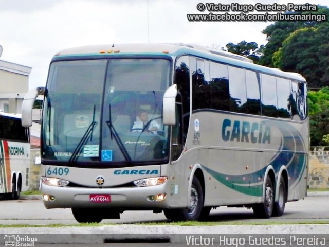 Viação Garcia 6409 na cidade de Maringá, Paraná, Brasil, por Victor Hugo Guedes Pereira. ID da foto: 1757824.