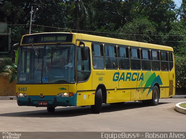 Viação Garcia 6467 na cidade de Maringá, Paraná, Brasil, por Robson Alves. ID da foto: 1759607.