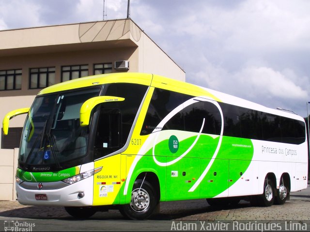 Expresso Princesa dos Campos 6207 na cidade de São Paulo, São Paulo, Brasil, por Adam Xavier Rodrigues Lima. ID da foto: 1758715.