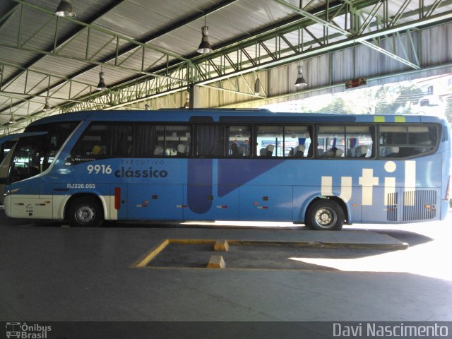 UTIL - União Transporte Interestadual de Luxo 9916 na cidade de Conselheiro Lafaiete, Minas Gerais, Brasil, por Davi Nascimento. Número da foto: #1760191.