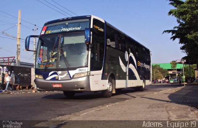 Expresso Regional 3011 na cidade de São Paulo, São Paulo, Brasil, por Adems  Equipe 19. Número da foto: #1761916.