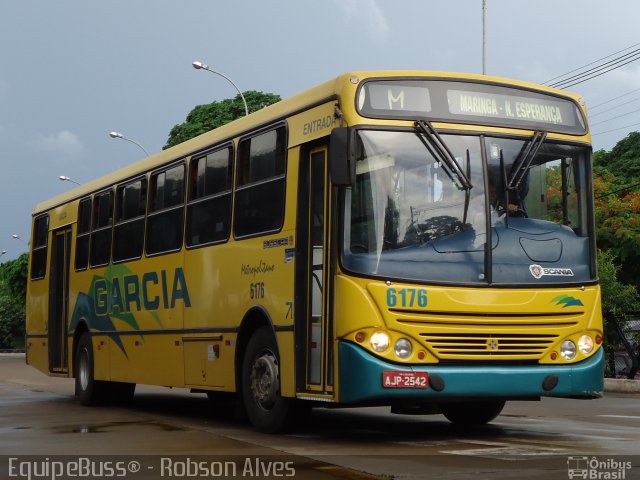 Viação Garcia 6176 na cidade de Maringá, Paraná, Brasil, por Robson Alves. Número da foto: #1760852.