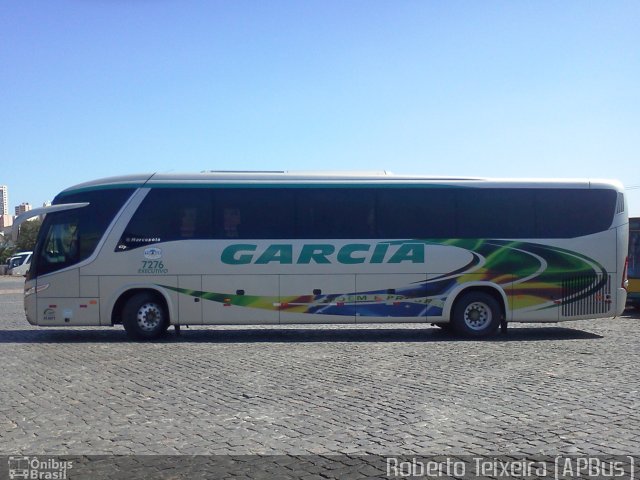 Viação Garcia 7276 na cidade de Londrina, Paraná, Brasil, por Roberto Teixeira. ID da foto: 1761491.