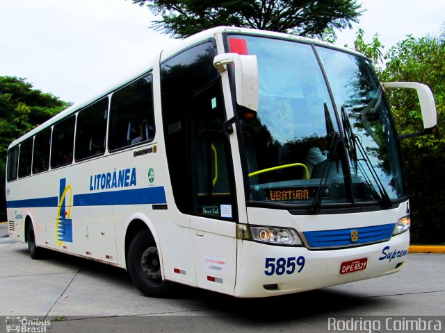 Litorânea Transportes Coletivos 5859 na cidade de São Paulo, São Paulo, Brasil, por Rodrigo Coimbra. ID da foto: 1760575.