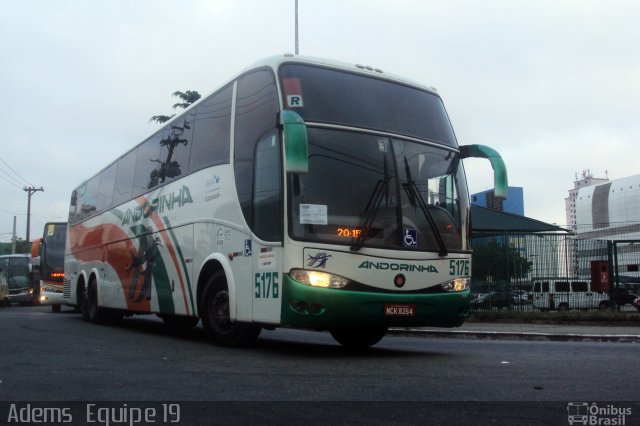 Empresa de Transportes Andorinha 5176 na cidade de São Paulo, São Paulo, Brasil, por Adems  Equipe 19. Número da foto: #1761938.