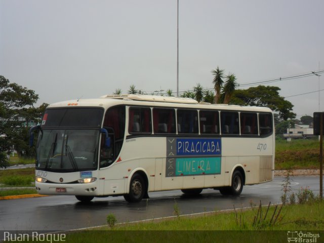 Viação Piracicaba Limeira 4710 na cidade de Americana, São Paulo, Brasil, por Ruan Roque. ID da foto: 1762155.