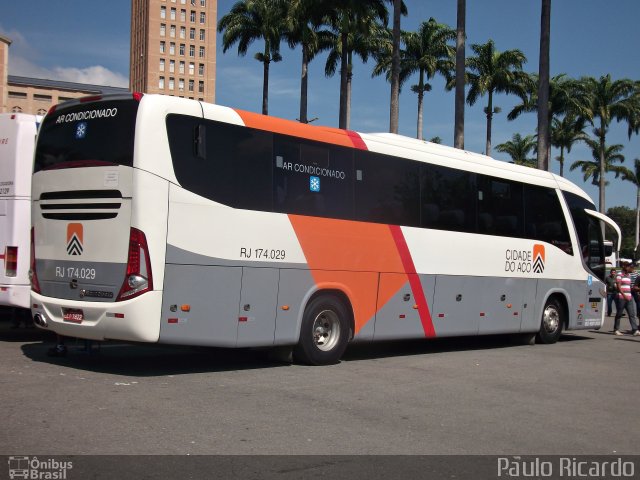Viação Cidade do Aço RJ 174.029 na cidade de Aparecida, São Paulo, Brasil, por Paulo Ricardo. Número da foto: #1763596.
