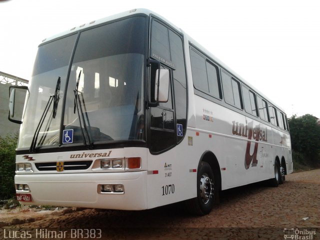 Universal Turismo 1070 na cidade de Lagoa Dourada, Minas Gerais, Brasil, por Jose Hilmar. ID da foto: 1764196.