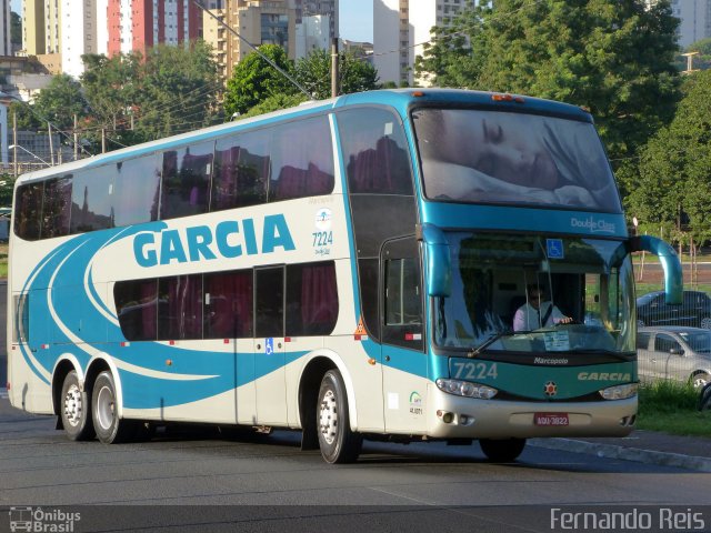 Viação Garcia 7224 na cidade de Ribeirão Preto, São Paulo, Brasil, por Fernando Reis. ID da foto: 1763552.