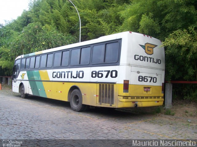 Empresa Gontijo de Transportes 8670 na cidade de Belo Horizonte, Minas Gerais, Brasil, por Maurício Nascimento. ID da foto: 1762944.