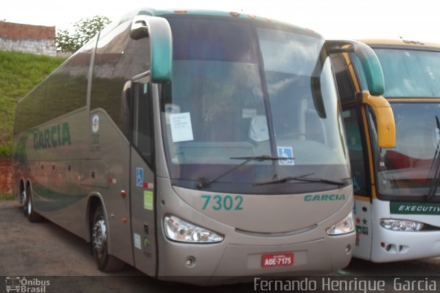 Viação Garcia 7302 na cidade de Bauru, São Paulo, Brasil, por Fernando Henrique  Garcia. Número da foto: #1762540.