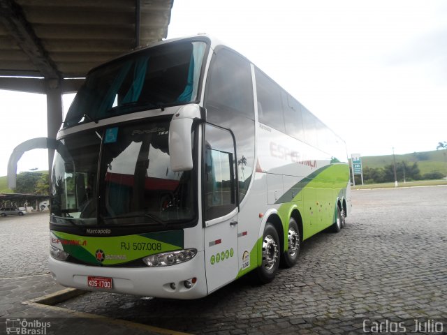 Auto Viação Esperança Campos RJ 507.008 na cidade de Casimiro de Abreu, Rio de Janeiro, Brasil, por Carlos Julio. Número da foto: #1762974.