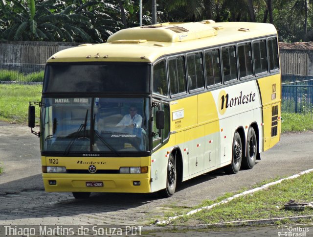 Viação Nordeste 1120 na cidade de João Pessoa, Paraíba, Brasil, por Thiago Martins de Souza. ID da foto: 1763716.