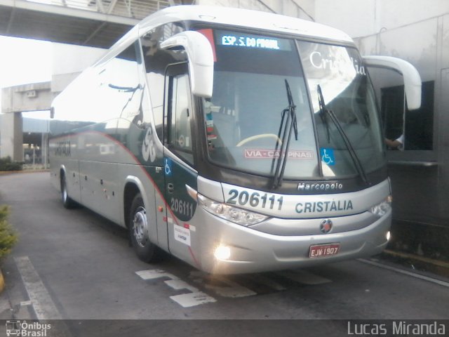 Expresso Cristália 206111 na cidade de Campinas, São Paulo, Brasil, por Lucas Miranda. Número da foto: #1764334.