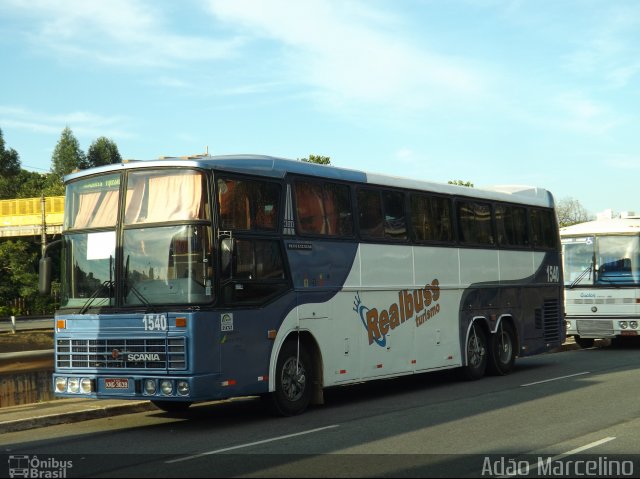 Realbuss Turismo 1540 na cidade de Belo Horizonte, Minas Gerais, Brasil, por Adão Raimundo Marcelino. ID da foto: 1764202.