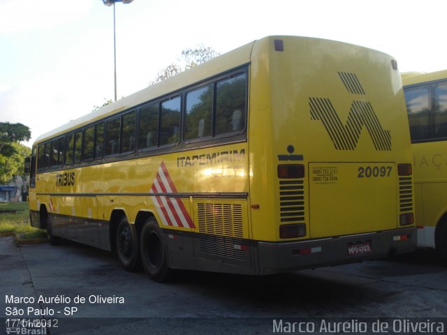 Viação Itapemirim 20097 na cidade de São Paulo, São Paulo, Brasil, por Marco Aurélio de Oliveira. Número da foto: #1763157.