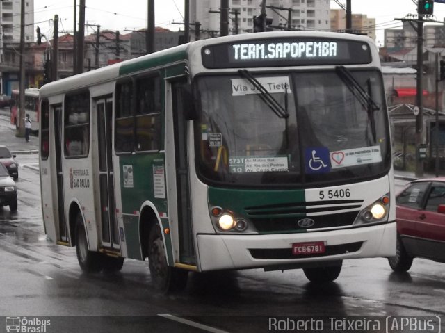 Coopertranse Cooperpeople 5 5406 na cidade de São Paulo, São Paulo, Brasil, por Roberto Teixeira. Número da foto: #1765709.
