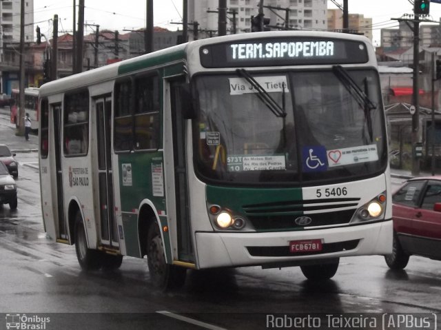 Coopertranse Cooperpeople 5 5406 na cidade de São Paulo, São Paulo, Brasil, por Roberto Teixeira. ID da foto: 1765709.