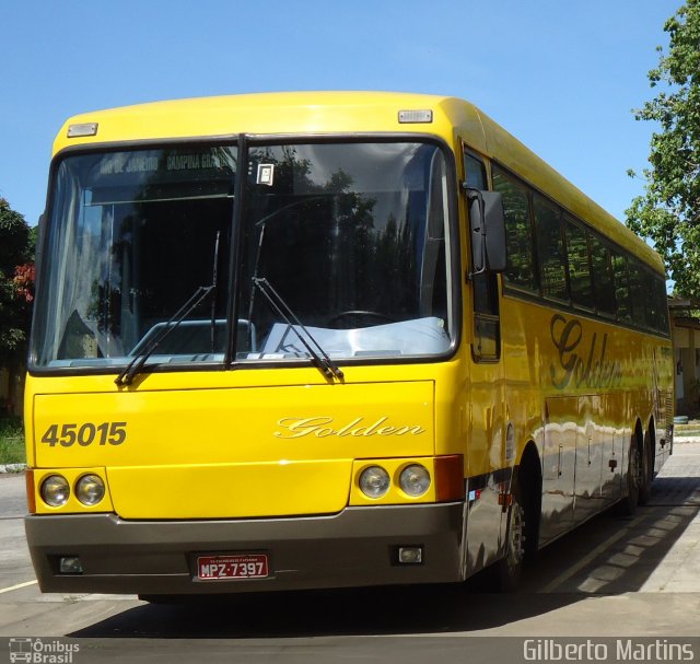 Viação Itapemirim 45015 na cidade de São Mateus, Espírito Santo, Brasil, por Gilberto Martins. Número da foto: #1764863.