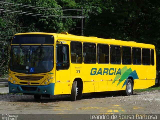 Viação Garcia 7619 na cidade de Duque de Caxias, Rio de Janeiro, Brasil, por Leandro de Sousa Barbosa. Número da foto: #1766442.