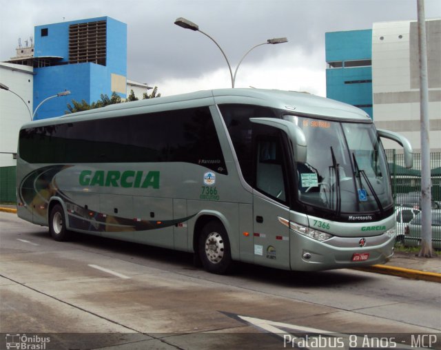Viação Garcia 7366 na cidade de São Paulo, São Paulo, Brasil, por Cristiano Soares da Silva. Número da foto: #1766163.