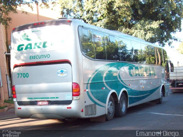 Viação Garcia 7700 na cidade de Apucarana, Paraná, Brasil, por Emanoel Diego.. Número da foto: #1711220.