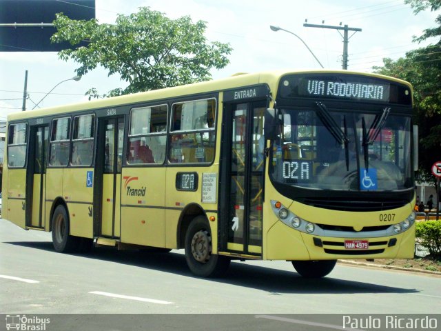 Trancid - Transporte Cidade de Divinópolis 0207 na cidade de Divinópolis, Minas Gerais, Brasil, por Paulo Ricardo. ID da foto: 1713425.