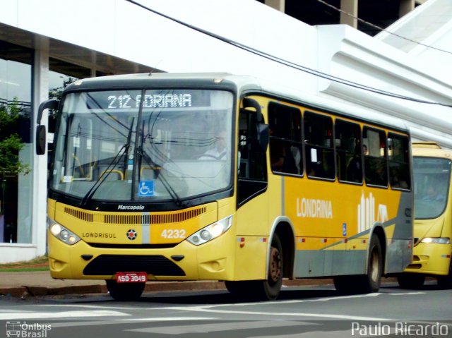 Londrisul Transportes Coletivos 4232 na cidade de Londrina, Paraná, Brasil, por Paulo Ricardo. Número da foto: #1713432.