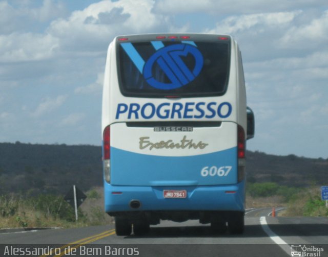 Auto Viação Progresso 6067 na cidade de Alcantil, Paraíba, Brasil, por Alessandro de Bem Barros. ID da foto: 1712885.