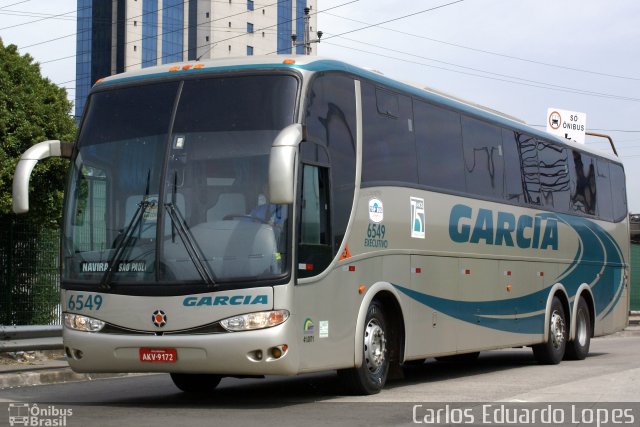Viação Garcia 6549 na cidade de São Paulo, São Paulo, Brasil, por Carlos Eduardo Lopes. Número da foto: #1715721.