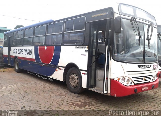 Viação São Cristóvão 1320 na cidade de Lavras, Minas Gerais, Brasil, por Pedro Henrique Gumercindo da Silva. Número da foto: #1714919.