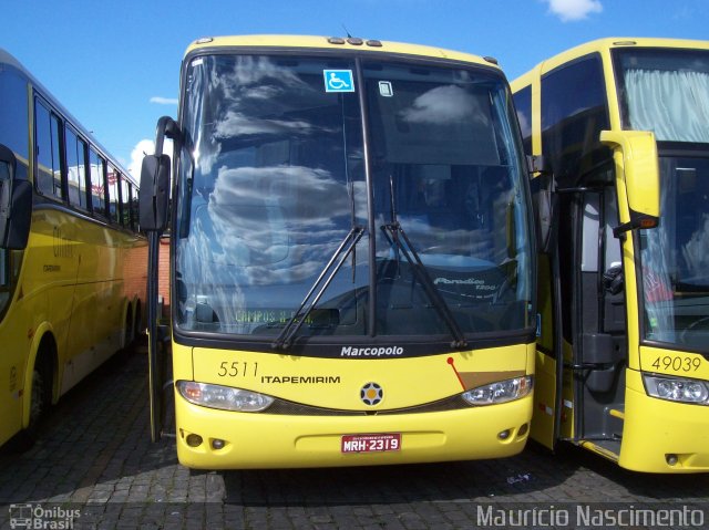 Viação Itapemirim 5511 na cidade de Belo Horizonte, Minas Gerais, Brasil, por Maurício Nascimento. ID da foto: 1714750.