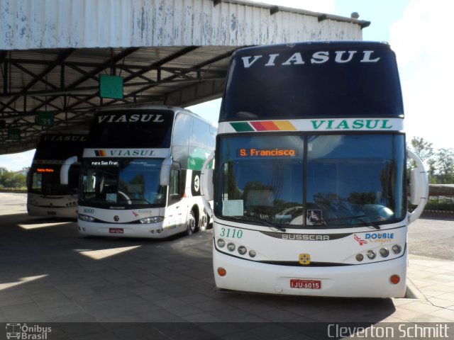 Viasul - Auto Viação Venâncio Aires 3110 na cidade de Santa Maria, Rio Grande do Sul, Brasil, por Cleverton Schmitt. ID da foto: 1714193.