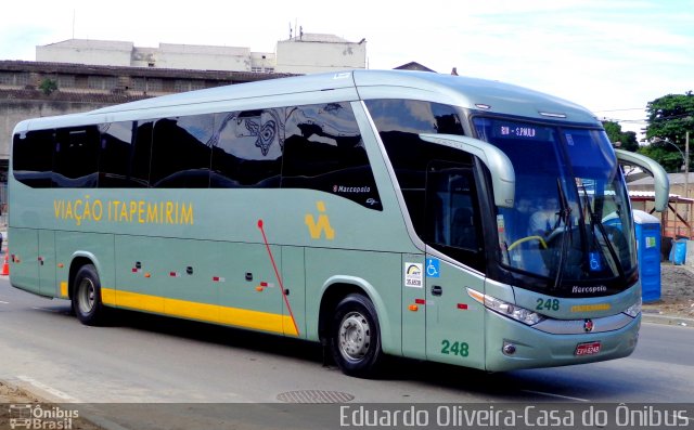 Viação Itapemirim 248 na cidade de Rio de Janeiro, Rio de Janeiro, Brasil, por Eduardo Oliveira. Número da foto: #1716219.