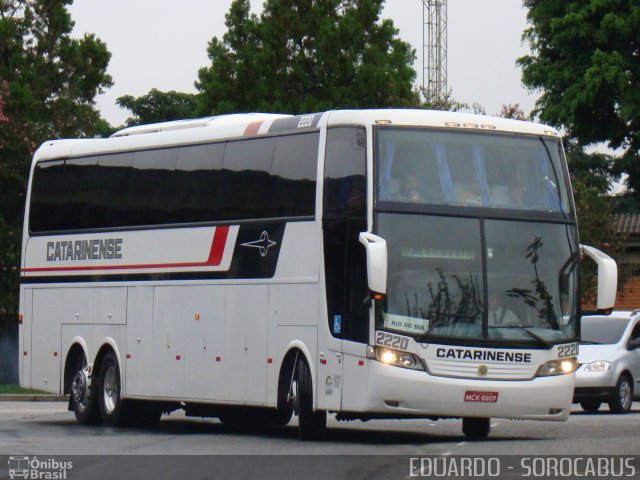 Auto Viação Catarinense 2220 na cidade de Curitiba, Paraná, Brasil, por EDUARDO - SOROCABUS. ID da foto: 1716549.