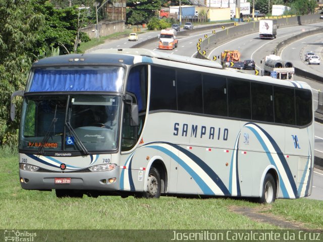 Viação Sampaio 740 na cidade de Resende, Rio de Janeiro, Brasil, por Josenilton  Cavalcante da Cruz. Número da foto: #1716258.