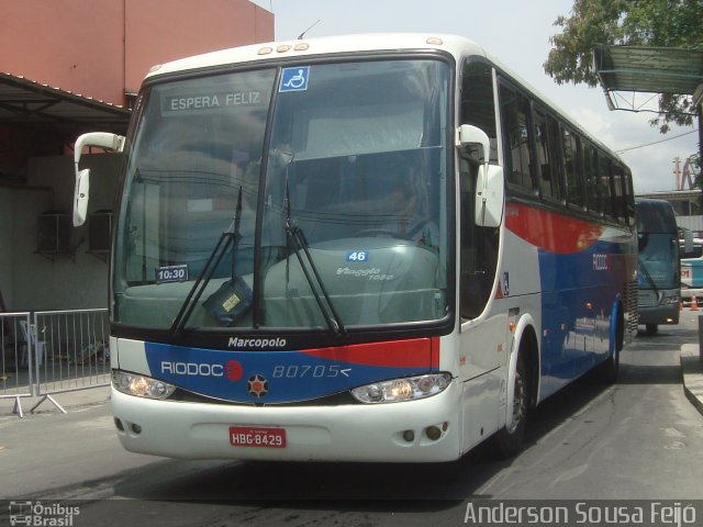 Viação Riodoce 80705 na cidade de Rio de Janeiro, Rio de Janeiro, Brasil, por Anderson Sousa Feijó. Número da foto: #1716741.