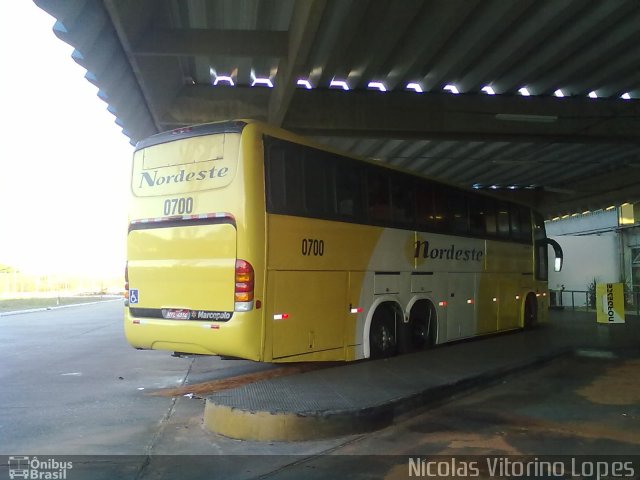 Viação Nordeste 0700 na cidade de Natal, Rio Grande do Norte, Brasil, por Nícolas Vitorino Lopes. Número da foto: #1716840.
