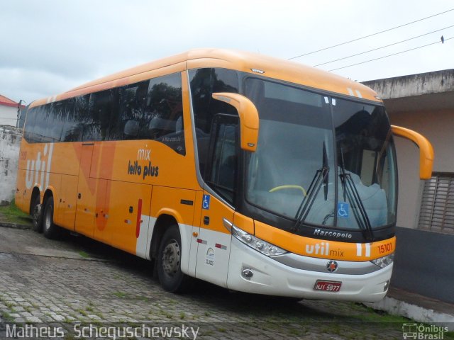 UTIL - União Transporte Interestadual de Luxo 15101 na cidade de São Vicente, São Paulo, Brasil, por Matheus  Scheguschewsky. Número da foto: #1717693.