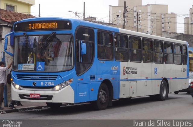 TUPI - Transportes Urbanos Piratininga 6 2194 na cidade de São Paulo, São Paulo, Brasil, por Ivan da Silva Lopes. Número da foto: #1719209.