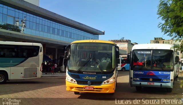 Brasil SA Transporte e Turismo 009 na cidade de Campos dos Goytacazes, Rio de Janeiro, Brasil, por Lucas de Souza Pereira. Número da foto: #1719706.