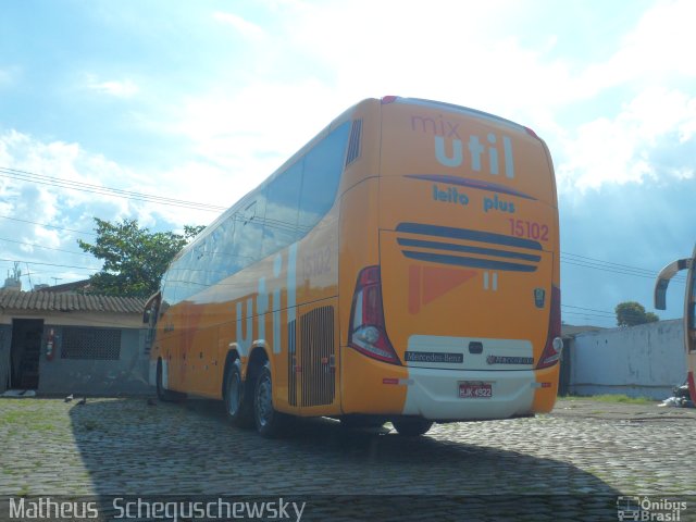UTIL - União Transporte Interestadual de Luxo 15102 na cidade de São Vicente, São Paulo, Brasil, por Matheus  Scheguschewsky. Número da foto: #1719826.
